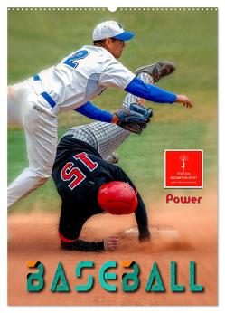 Baseball Power (Wandkalender 2024 DIN A2 hoch), CALVENDO Monatskalender von Roder,  Peter