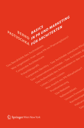 Basics in PR und Marketing für Architekten von Pastuschka,  Bernd