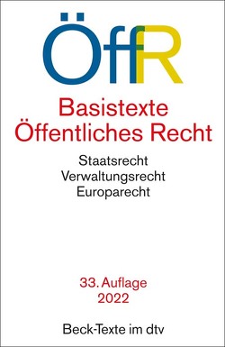 Basistexte Öffentliches Recht von Detterbeck,  Steffen