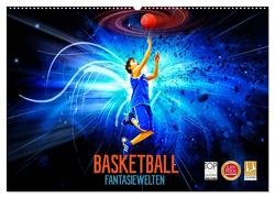 Basketball Fantasiewelten (Wandkalender 2024 DIN A2 quer), CALVENDO Monatskalender von Meutzner,  Dirk