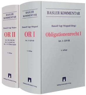 Basler Kommentar OR I + OR II von Honsell,  Heinrich, Vogt,  Nedim Peter, Watter,  Rolf, Wiegand,  Wolfgang