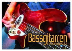 Bassgitarren in Szene gesetzt (Wandkalender 2024 DIN A2 quer), CALVENDO Monatskalender von Utz,  Renate