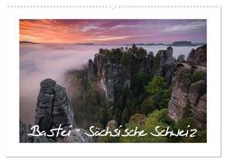 Bastei – Sächsische Schweiz (Wandkalender 2024 DIN A2 quer), CALVENDO Monatskalender von Buschardt,  Boris