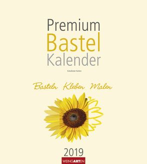 Bastelkalender champagner 21,5 x 24 cm – Kalender 2019 von Weingarten