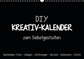Bastelkalender: DIY Kreativ-Kalender -schwarz- (Wandkalender 2020 DIN A3 quer) von Speer,  Michael