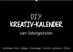 Bastelkalender: DIY Kreativ-Kalender -schwarz- (Wandkalender 2023 DIN A2 quer) von Speer,  Michael
