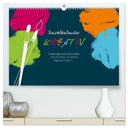 Bastelkalender KREATIV (hochwertiger Premium Wandkalender 2024 DIN A2 quer), Kunstdruck in Hochglanz von ROTH-Design,  ROTH-Design
