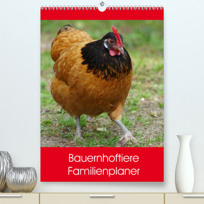 Bauernhoftiere Familienplaner (Premium, hochwertiger DIN A2 Wandkalender 2022, Kunstdruck in Hochglanz) von kattobello