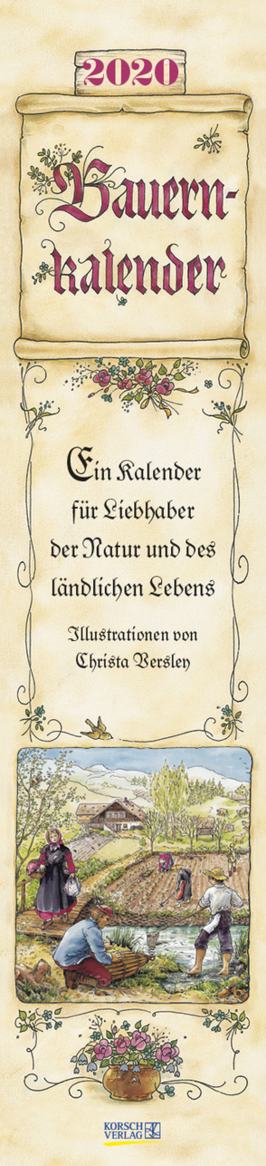 Bauernkalender Langplaner 2020 von Korsch Verlag, Versley,  Christa