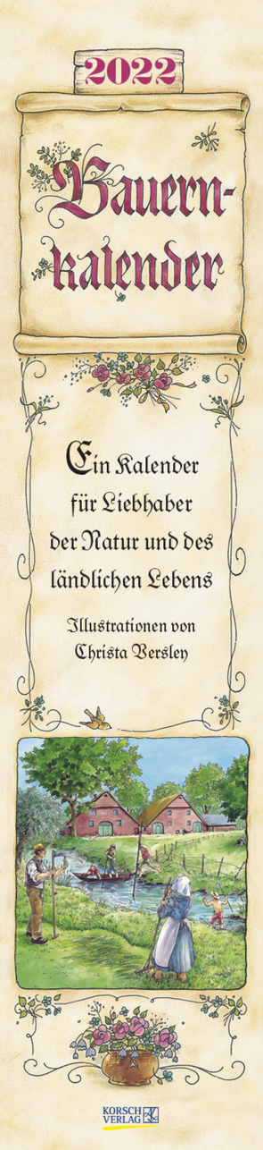 Bauernkalender Langplaner 2022 von Korsch Verlag, Versley,  Christa