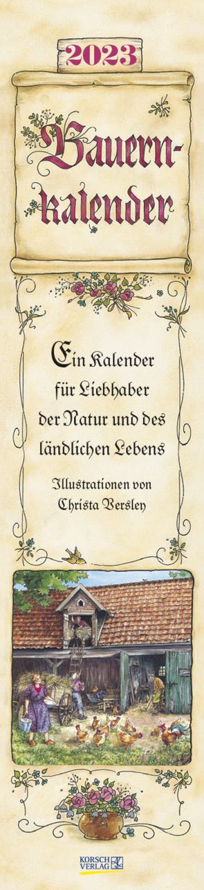 Bauernkalender Langplaner 2023 von Korsch Verlag, Versley,  Christa