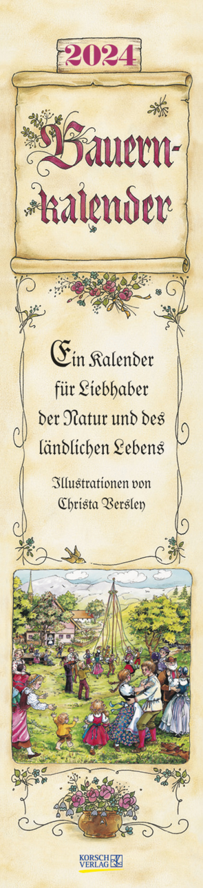 Bauernkalender Langplaner 2024 von Korsch Verlag, Versley,  Christa