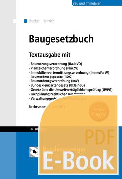 Baugesetzbuch (E-Book) von Heinrich,  Roxana, Runkel,  Peter