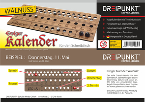 Bausatz Ewiger Kalender (Walnuss-Ausführung) von Schulze Media GmbH