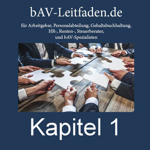bAV-leitfaden für Arbeitgeber – Kapitel 1 von Hoffmann,  Werner