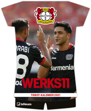 Bayer 04 Leverkusen 2021 Trikotkalender – Fußballkalender – Wandkalender – Fankalender – 34×42