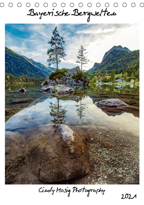 Bayerische Bergwelten (Tischkalender 2021 DIN A5 hoch) von Mosig,  Cindy