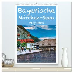Bayerische Märchen-Seen (hochwertiger Premium Wandkalender 2024 DIN A2 hoch), Kunstdruck in Hochglanz von Tetlak,  Andy