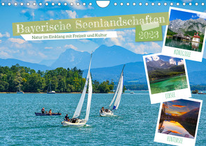 Bayerische Seenlandschaften – Natur im Einklang mit Freizeit und Kultur (Wandkalender 2023 DIN A4 quer) von Wilczek,  Dieter