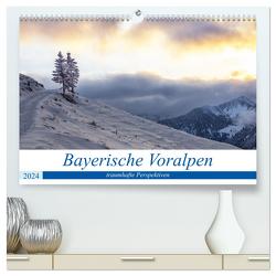 Bayerische Voralpen – traumhafte Perspektiven (hochwertiger Premium Wandkalender 2024 DIN A2 quer), Kunstdruck in Hochglanz von Rosier (Videografic),  Thomas