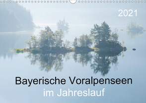 Bayerische Voralpenseen im Jahreslauf (Wandkalender 2021 DIN A3 quer) von Maier,  Norbert