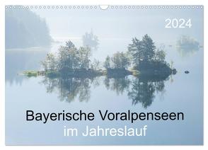 Bayerische Voralpenseen im Jahreslauf (Wandkalender 2024 DIN A3 quer), CALVENDO Monatskalender von Maier,  Norbert