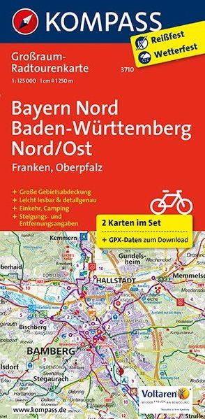 Bayern Nord, Baden-Württemberg Nord/Ost von KOMPASS-Karten GmbH
