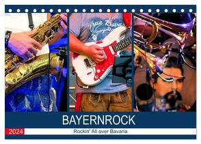 Bayernrock – Rockin‘ All over Bavaria (Tischkalender 2024 DIN A5 quer), CALVENDO Monatskalender von Utz,  Renate