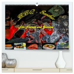 BBQ – Smoker Für Fleisch und Gemüse (hochwertiger Premium Wandkalender 2024 DIN A2 quer), Kunstdruck in Hochglanz von Sommer Fotografie,  Sven