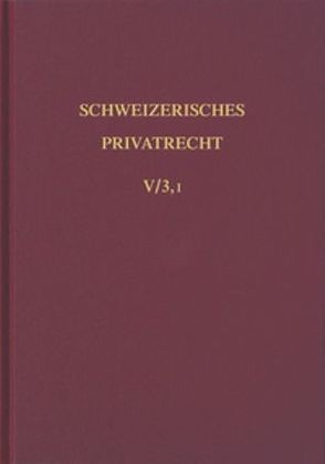 Bd. V/3, I: Sachenrecht. Das Grundbuch 1. Abt. von Meier-Hayoz,  Arthur