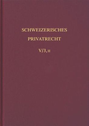 Bd. V/3, II: Sachenrecht. Das Grundbuch 2. Abt. von Meier-Hayoz,  Arthur