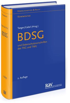 BDSG und Datenschutzvorschriften des TKG und TMG von Gabel,  Detlev, Taeger,  Jürgen