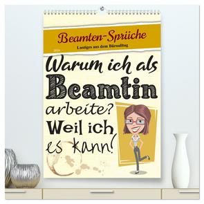 Beamten-Sprüche (hochwertiger Premium Wandkalender 2024 DIN A2 hoch), Kunstdruck in Hochglanz von Löwer,  Sabine