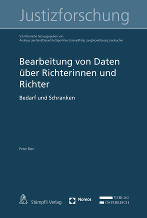 Bearbeitung von Daten über Richterinnen und Richter von Bieri,  Peter