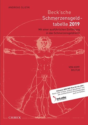 Beck’sche Schmerzensgeld-Tabelle 2019 von Slizyk,  Andreas
