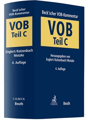 Beck’scher VOB-Kommentar / Beck’scher VOB-Kommentar Teil C von Bald,  J. Stefan, Bauer,  Achim, Böggering,  Peter, Böhm,  Sebastian, Böhm,  Stefan, Broll,  Andreas, CBTR Centrum für Deutsches und Internationales Baugrund- und Tiefbaurecht e.V., Cordes,  Daniel, Creutz,  Peter, Dahlhaus,  Frank, Degenbeck,  Martin, Diercks-Oppler,  Gritt, DIN Deutsches Institut für Normung e.V., Donderer,  Wolfgang, Döring,  Christian, Drobny,  Detlev, Duve,  Helmuth, Emig,  Laura, Englert,  Christine, Englert,  Florian, Englert,  Klaus, Englert-Dougherty,  Stephanie, Feldmann,  Markus, Fischer,  Peter, Gandesbergen,  Henning, Gelhaar,  Andreas, Goede,  Matthias, Goetz,  Martin, Grothmann,  Torsten, Grün,  Peter von der, Häber,  Rainald, Haidacher,  Dominic, Hartl,  Bernhard, Hartung,  Cornelius, Haugwitz,  Hans-Gerd, Hinzmann,  Uwe, Holch,  Heinrich, Hubert,  Harald, Jappsen,  Hans M., Jochem,  Johannes, Jörger,  Roland, Katzenbach,  Rolf, Kermann,  Karlheinz, Keskari-Angersbach,  Jutta, Klein,  Bernhard, Kober,  Michael, Konrad,  Michael, Korbion,  Claus-Jürgen, Kroll,  Fritz, Krug,  Reiner, Kuffer,  Johann, Kummer,  Ulrike, Lang,  Willibald, Lange,  Ingo, Lehmann,  Sven, Leineweber,  Anke, Linnemann,  Jan, Majer,  Werner, Marth,  Ralf, Meesenburg,  Sönke, Mezger,  Götz, Miernik,  Helmut, Möllering,  Marco, Motzke,  Gerd, Musch,  Peter, Oberhauser,  Iris, Oppler,  Peter, Pandrea,  Paul, Paternoster,  Stefan, Pflügl,  Andrea, Pflügl,  Markus, Pierro,  Carmine di, Pröbsting,  Philipp, Puschke,  Christoph, Rauch,  Bernhard, Reichert,  Stefan, Ries,  Martin, Sack,  Wolf-Michael, Schellenberg,  Barbara, Schickel,  Clemens, Schmid,  Thomas, Schmidtner,  Jürgen, Schmiedel,  Harald, Schneider,  Hans Juergen, Schneider,  Ralf, Schnell,  Manfred, Schoofs,  Oliver, Schrammel,  Florian, Schröder,  Manfred, Schuldt,  Olaf O., Schüngel,  Reinhard, Seitle,  Kilian, Sommer,  H.-P., Spiekers,  Ralf, Stauch,  Detlef, Thierau,  Thomas, Ulbrich,  Hans-Benno, Vogel,  A. Olrik, Vögele,  Olaf, Wagnitz,  Matthias, Webeler,  Gerald, Weißert,  Markus A., Werner,  Anke, Wietersheim,  Mark von, Wilhelm,  Ernst, Wirth,  Axel, Wirth,  Volker, Wolf,  Christian Sebastian, Zech,  Horst, Zimmer,  Karsten