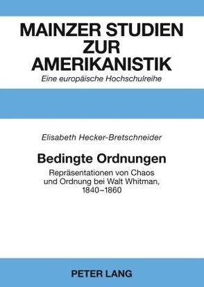 Bedingte Ordnungen von Hecker-Bretschneider,  Elisabeth