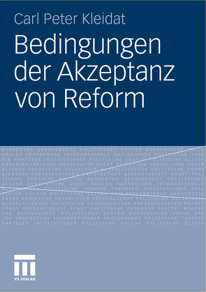 Bedingungen der Akzeptanz von Reform von Kleidat,  Carl Peter