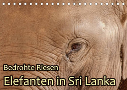 Bedrohte Riesen – Elefanten in Sri Lanka (Tischkalender 2023 DIN A5 quer) von Sobottka,  Joerg