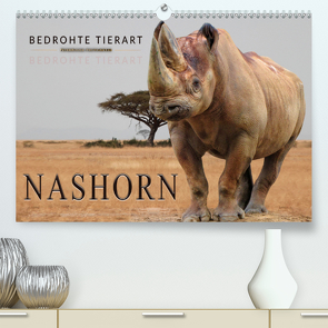 Bedrohte Tierart – Nashorn (Premium, hochwertiger DIN A2 Wandkalender 2020, Kunstdruck in Hochglanz) von Roder,  Peter