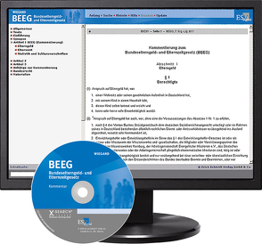 BEEG Bundeselterngeld- und Elternzeitgesetz – bei Kombibezug Print und CD-ROM von Jung,  Eberhard, Wiegand,  Bernd