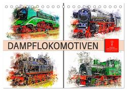 Beeindruckende Dampflokomotiven (Tischkalender 2024 DIN A5 quer), CALVENDO Monatskalender von Roder,  Peter