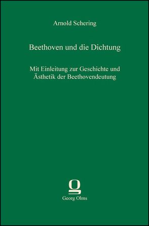 Beethoven und die Dichtung von Schering,  Arnold