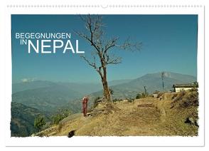 BEGEGNUNGEN IN NEPAL (Wandkalender 2024 DIN A2 quer), CALVENDO Monatskalender von Wurm,  Achim