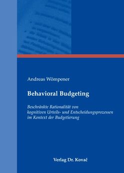 Behavioral Budgeting von Wömpener,  Andreas
