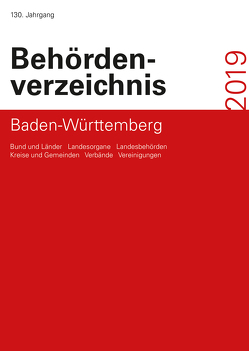 Behördenverzeichnis Baden-Württemberg 2019