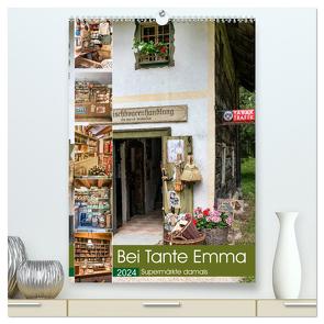 Bei Tante Emma, Supermärkte damals (hochwertiger Premium Wandkalender 2024 DIN A2 hoch), Kunstdruck in Hochglanz von Schmidt,  Bodo