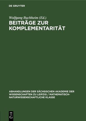 Beiträge zur Komplementarität von Buchheim,  Wolfgang