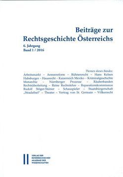 Beiträge zur Rechtsgeschichte Österreichs von Olechowski,  Thomas