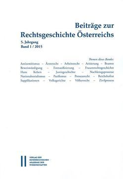 Beiträge zur Rechtsgeschichte Österreichs von Olechowski,  Thomas